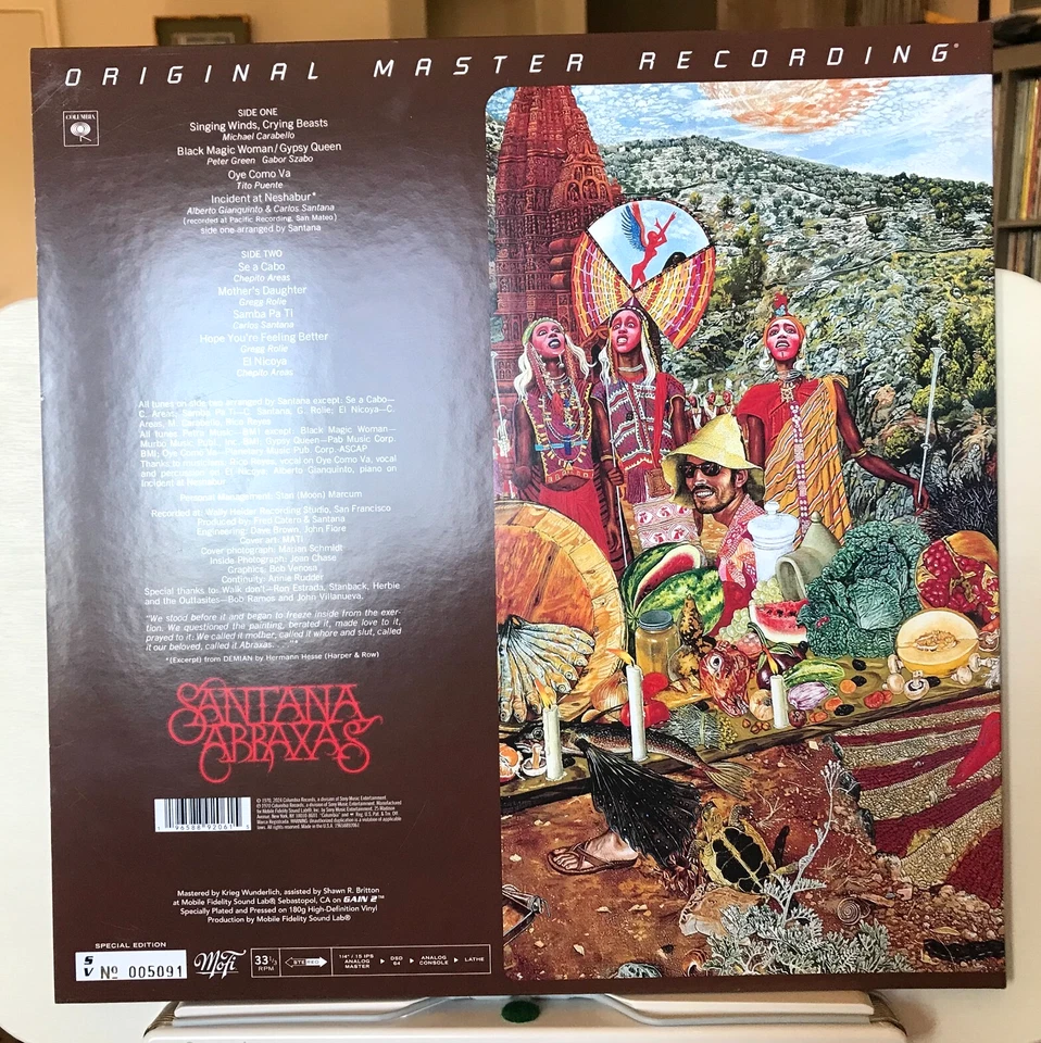Tested - Santana - Abraxas - Mobile Fidelity Sound Lab – MFSV 1-539 w/ Poster - Image 2 of 4