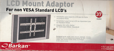 Barkan LCD Mount Adaptor / Wand Adapter Modell 37 in Silver + NEU in OVP