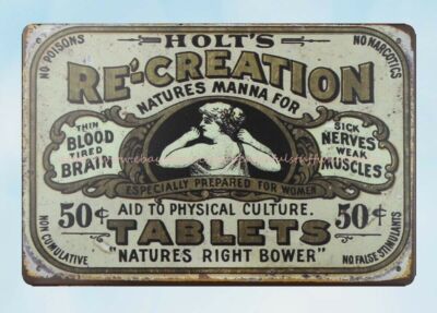  Holt's Re-Creation tablets metal tin sign office restaurant decor