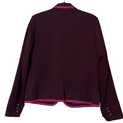 Gap The Academy Blazer Vampire Red women 10 dark burgundy career