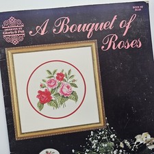 Designs by Gloria and Pat A Bouquet Of Toses Floral Cross stitch patterns 60