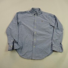 Polo Ralph Lauren Shirt Boys Small Long Sleeve Outdoors Blue Button Up