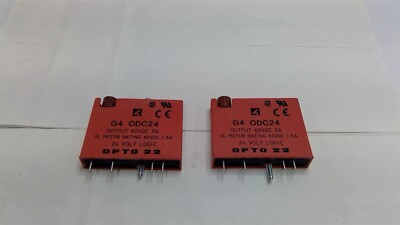 Opto 22 G4ODC24 60 VDC 3 Amp Logic Relay Lot Of 2