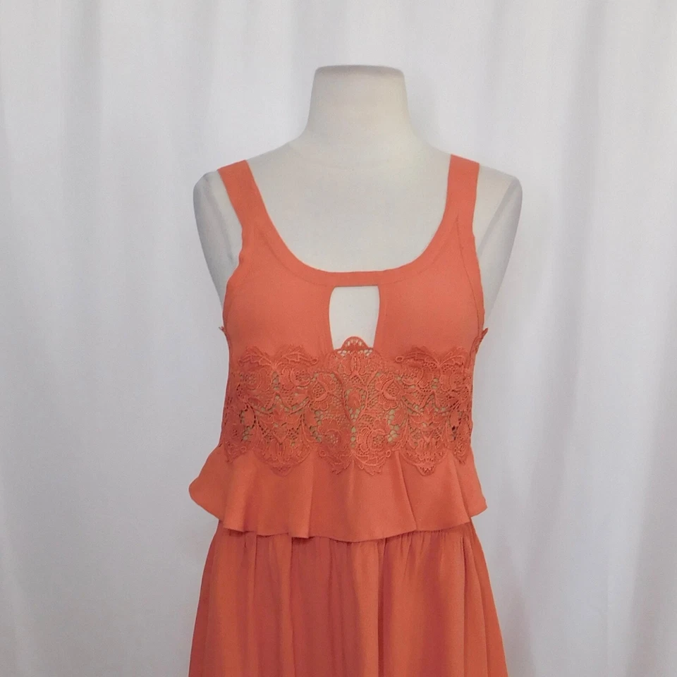 NEW!! FOR LOVE AND LEMONS Sienna Dress Lace Keyhole Mini Party Romantic Small - Image 3 of 4