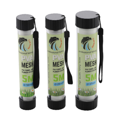 5m PVA Fishing Mesh Soluble Network Water Soluble Refill Plunger Bait Bag