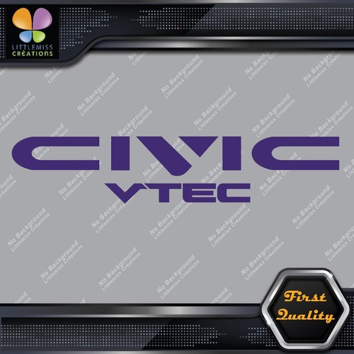 Compatible With Honda Civic Vtec Cars Tuning Racing JDM Vinyl Decals Stickers - Picture 85 of 85