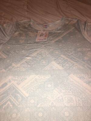 Lularoe Jessie Dress  HTF  XL 18-20 White Blue Ornate Paisley Pockets Unicorn
