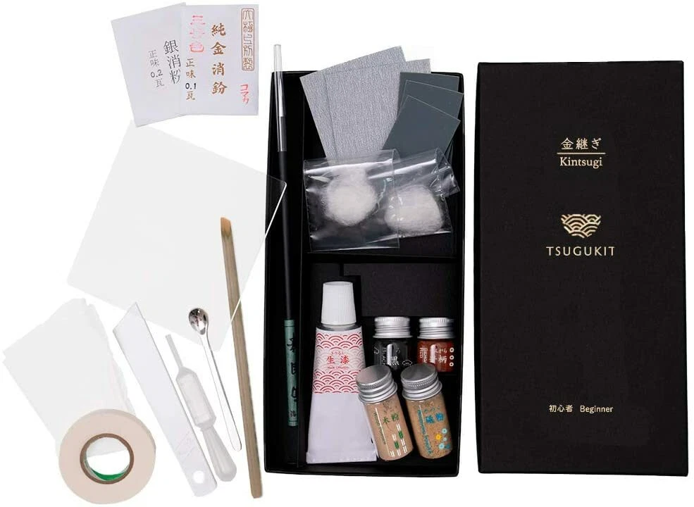 Kintsugi Repair Kit Gold and Silver , Kintsugi Repair Kit Gold