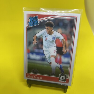 JADON SANCHO RC 2018-19 PANINI DONRUSS OPTIC #189 - Rated Rookie