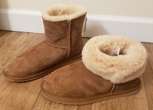 Ore Sheepskin Ankle Boots Chestnut 