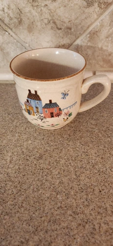 Vintage Mug Heartland International Stoneware Japan Coffee Farm Tea Cups