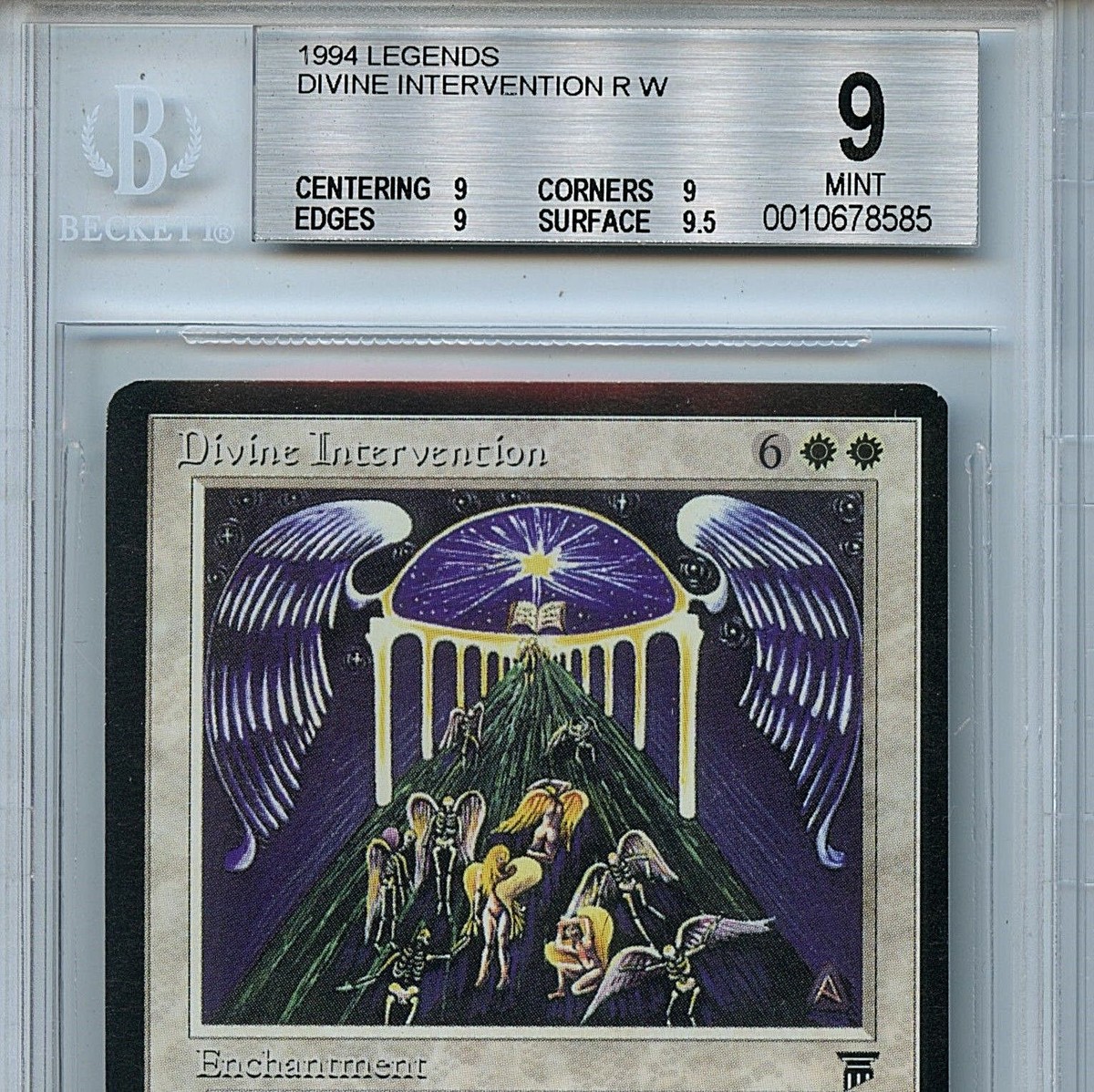 マジック：ザ・ギャザリング Divine Inter vention     MTG EN MTG Legends Divine Intervention BGS 9.0 (9) Mint Magic the
