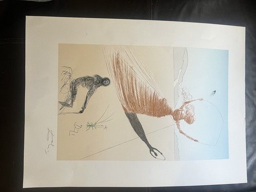 Lithograph Of Salvador Dali Alice In The Wonderland Signed ( The Frontispiece) - Picture 16 of 18
