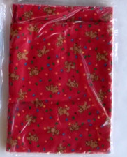 Christmas TEDDY BEARS standard cotton pillow case custom made SEALED