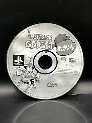 Inspector Gadget: Gadget's Crazy Maze (Sony PlayStation 1, 2001) Disc Only