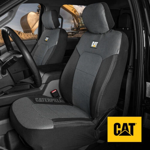 CAT Mesh Truck Seat Covers for Front Seats with Steering Wheel Cover Set - Image 2 of 4
