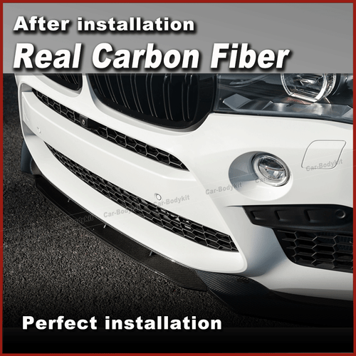 Alerón delantero CARBON espada alerón labio delantero para BMW F85 X5M F86 X6M 2014-2018 - Imagen 5 de 12