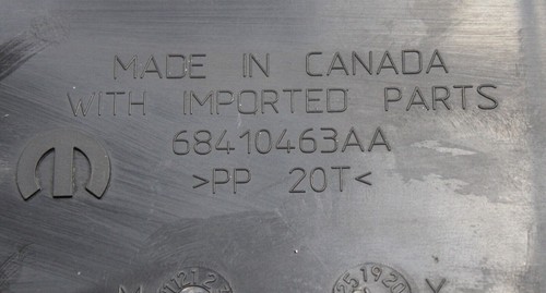 2021 - 2023 JEEP GRAND CHEROKEE L HVAC AC HEATER AIR INLET HOUSING DUCT OEM - Picture 5 of 5