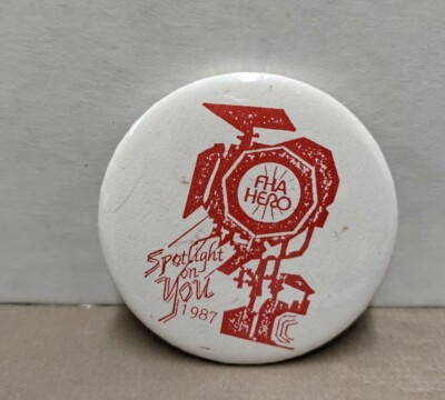1987 Future Homemakers Of America FHA Hero Spotlight On You Pinback Creston Iowa
