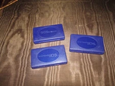 LOT OF 3 OFFICIAL GENUINE OEM NINTENDO DS 4-GAME PLASTIC GAME CASE HOLDER