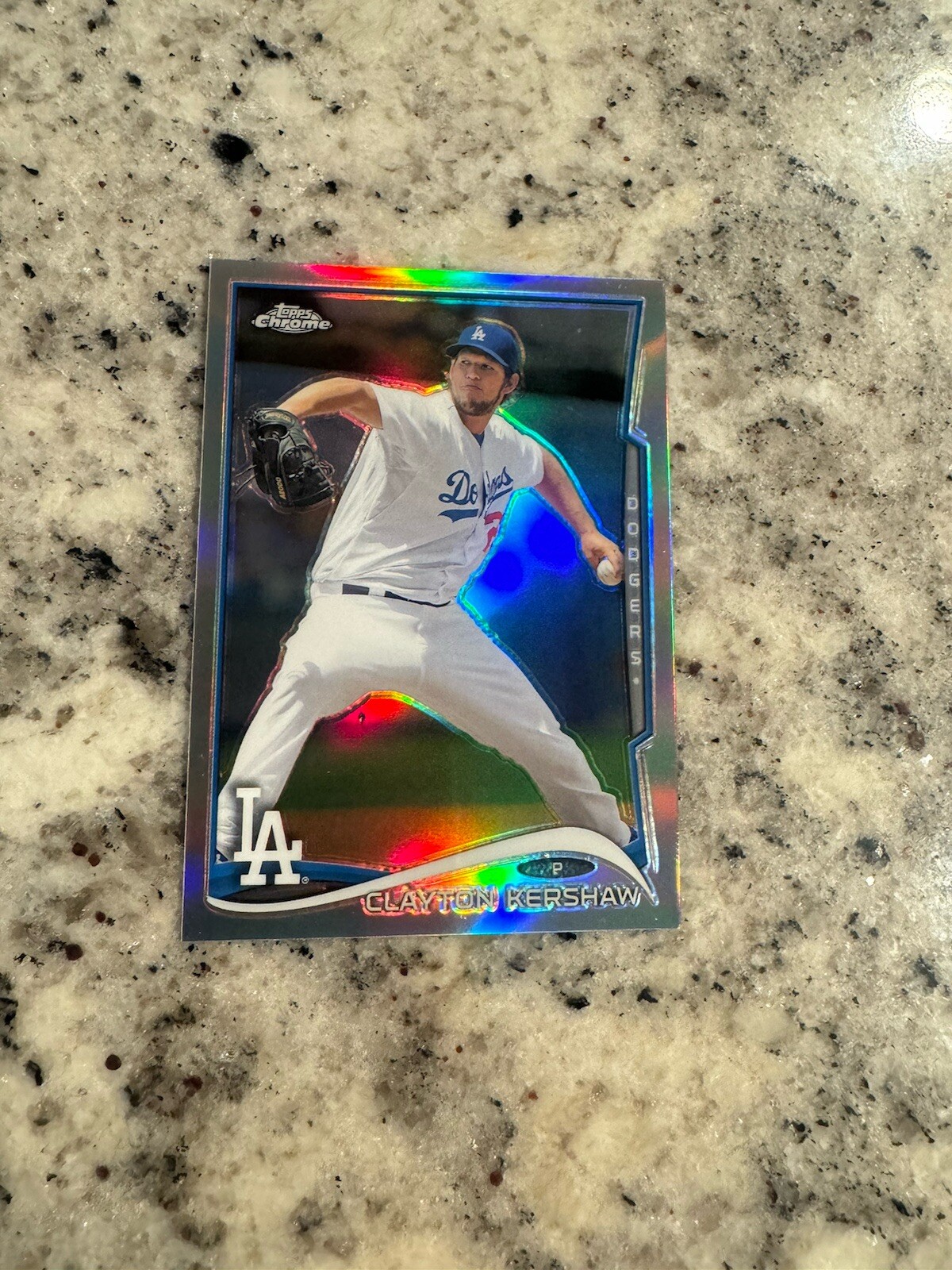 2014 TOPPS CHROME REFRACTOR CLAYTON KERSHAW #100 INSERT MINT