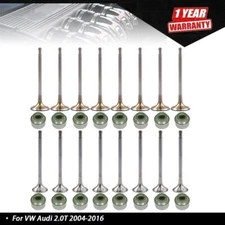 Engine Intake Valves & Exhaust Valves 16pc Kit Fit for Audi VW 2.0T (FSI, TSI)
