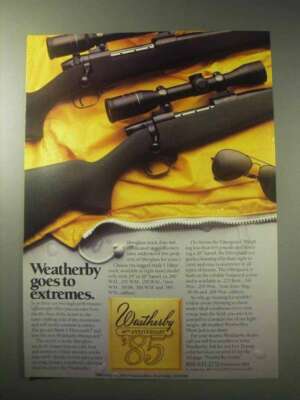 1985 Weatherby Mark V Fibermark, Fiberguard Rifles Ad