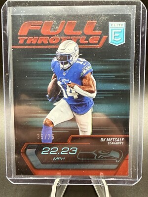 2024 Donruss Elite DK Metcalf Full Throttle Red /75 SP #2 Parallel