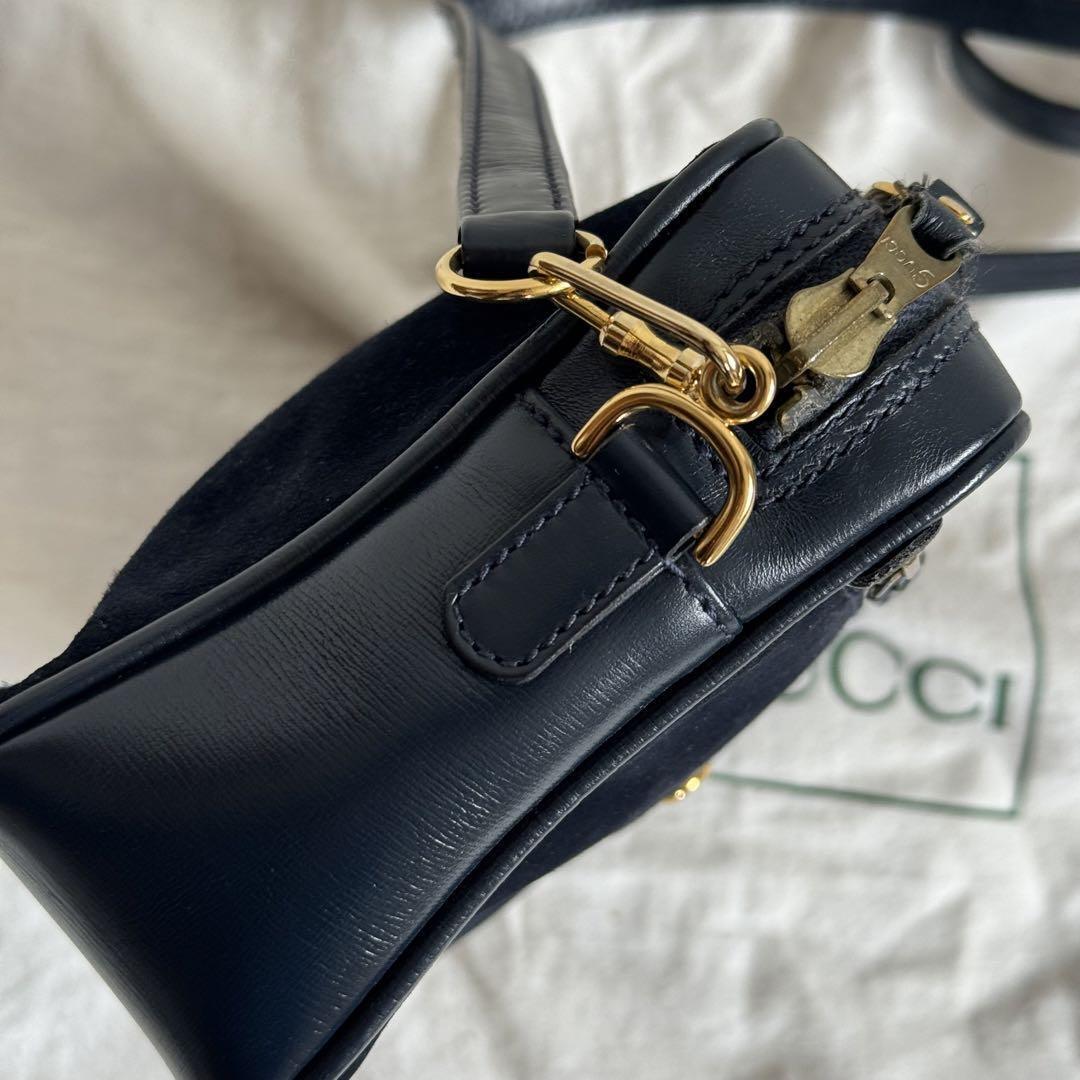 Gucci Vintage Crossbody Shoulder Bag Pouch Suede … - image 6