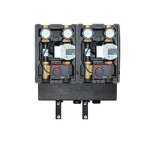 Pumpengruppen Komplettset 2x gemischter Heizkreis mit Verteilerbalken *Wilo*