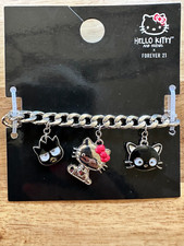 Hello Kitty Forever 21 Charm Bracelet, 7 charms with HK and friends