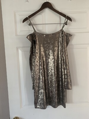 EXPRESS SEQUIN OFF THE SHOULDER DRESS, SIZ XS NWOT