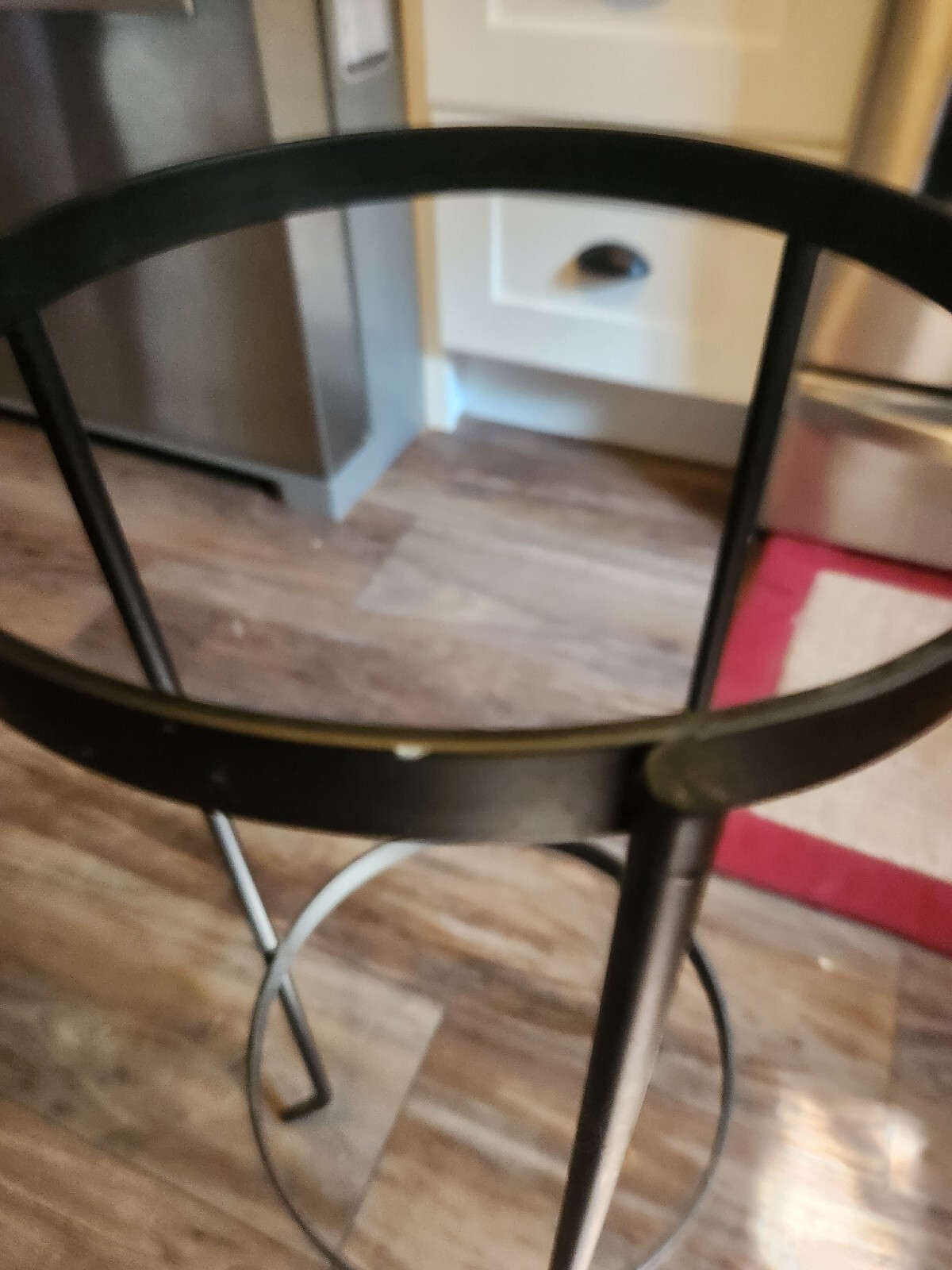 Partylite Seville Glass Hurricane And Wrought Iron Holder (RETIRED) 3 Wick