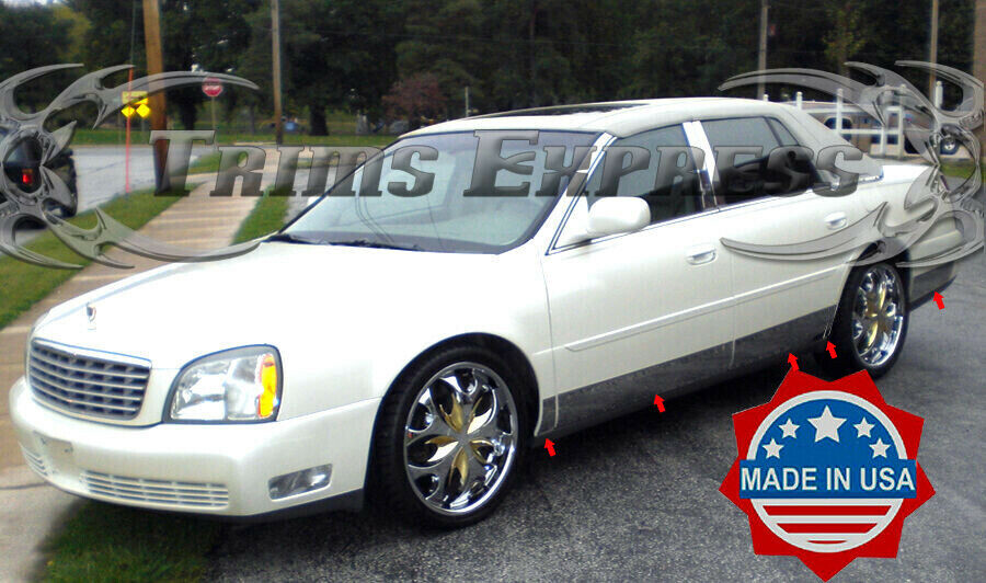 2000-2005 Cadillac DeVille/2006-2011 DTS Stainless Rocker Panel