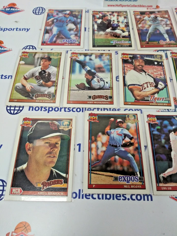 1991 TOPPS DESERT STORM BASEBALL 14 CARD LOT! - Image 3 of 4