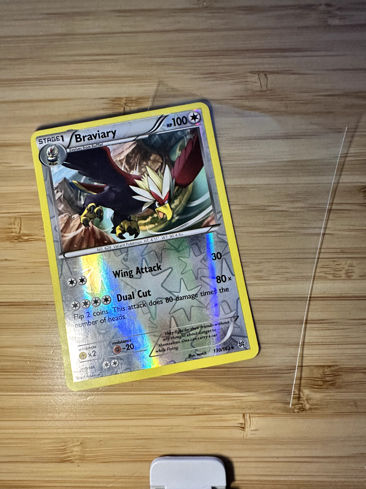 Braviary 130/162 Breakthrough Reverse Holo Stage 100Hp