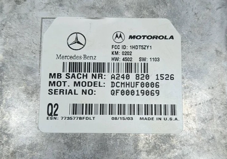 Módulo de control de comando de comunicación por voz Mercedes-Benz S430 W220 2000-2006 OEM Foto 2 de 4