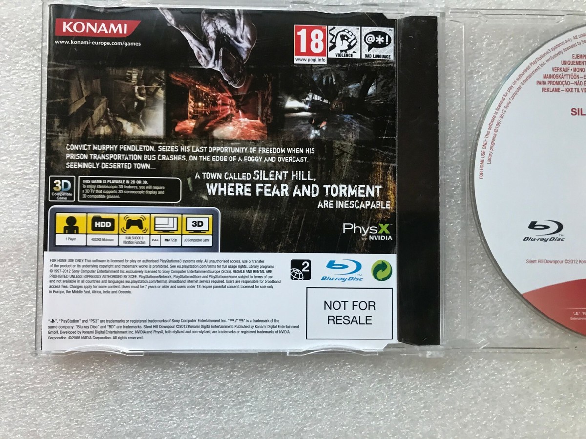 Silent Hill Downpour PS3 PROMO Rare Playstation 3