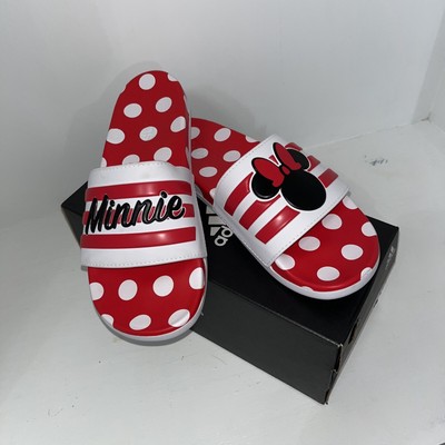 Adidas Adilette Comfort Minnie Mouse Slides Women's Daily Wear Sandal Red GW1060 | eBay