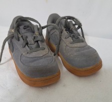 Nike Air Force 1 Low LV8 GS 'Flat Pewter Gum Toddler Kids Boys Grey SIZE 8C