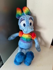 Disney Daisy Duck Plush Rainbow Collection 10" Plush Blue Sparkle Just Play