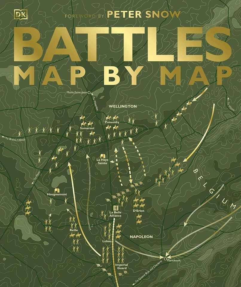 Battles Map by Map (DK History Map by Map) Hardcover [Minor Damage]