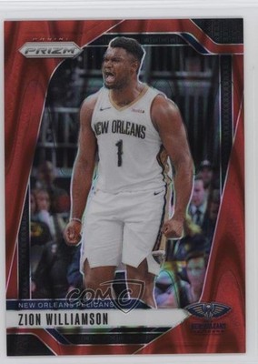 2024-25 Panini Prizm Red Seismic Prizm /299 Zion Williamson #10 1ti6