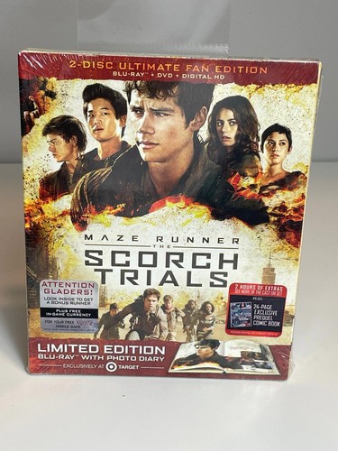 Maze Runner The Scorch Trials Blu-ray DVD Ultimatives Ziel exklusives Digibook NEU