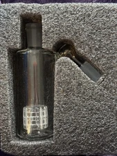 Thick 18mm Male 45 Degree Glass Ash Catcher Percolator For Bong Bubbler Filter