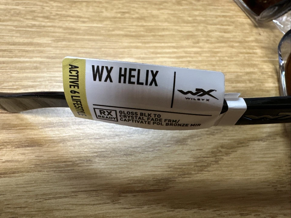 Wiley X Helix Gafas de Sol para Hombre Estuche, Correa Paño de Limpieza Sin Devoluciones Foto 4 de 4
