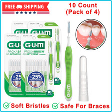 GUM Proxabrush Go-Betweens - Tight - Interdental Brushes - Soft Bristled Dental