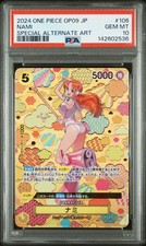 2024 ONE PIECE JAPANESE OP09-EMPERORS IN THE NEW WORLD #106 NAMI PSA 10