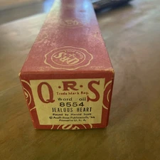 Vintage QRS Roll 8554 "Jealous Heart" Player Piano Word Roll
