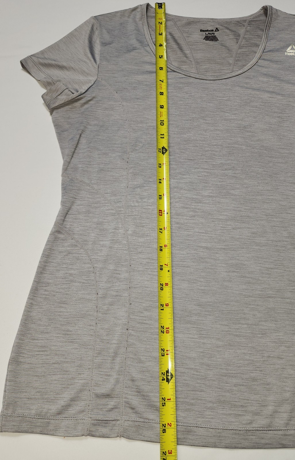 Reebok Womens Varigated Heathered Basic Gray T-Sh… - image 12